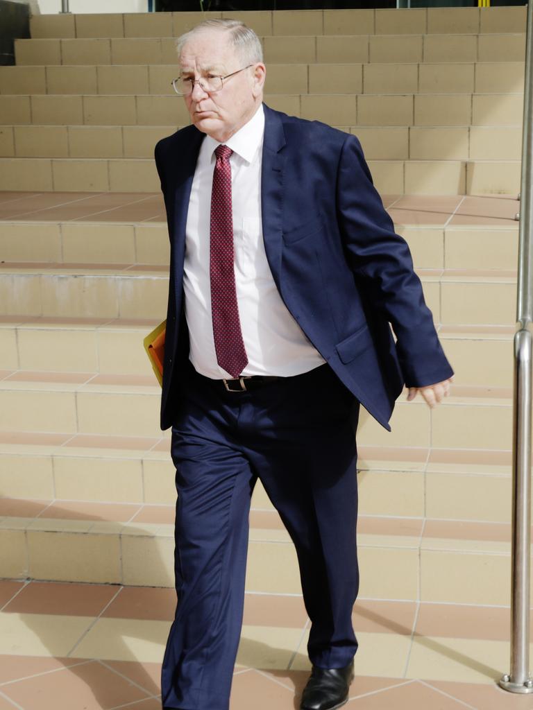 Solicitor Doug Winning leaves Rockhampton Magistrates Court. No Credit