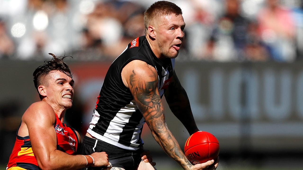 De Goey is new Collingwood coach Craig McRae’s most-potent weapon. Picture: AFL Photos/Getty Images