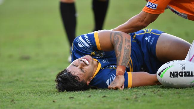 Eels winger Haze Dunster's season is over. Picture: NRL Photos