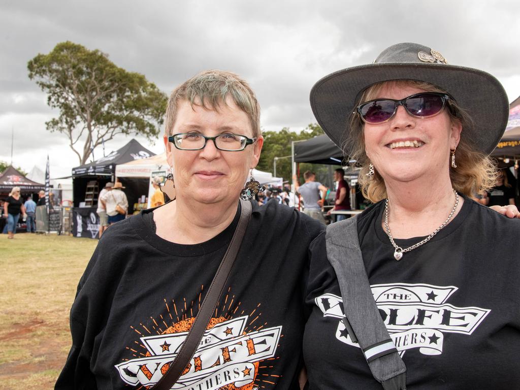 Jodie Brown (left) and Georgia Foley.Meatstock - Music, Barbecue and Camping Festival at Toowoomba Showgrounds.Friday March 8, 2024 Picture: Bev Lacey