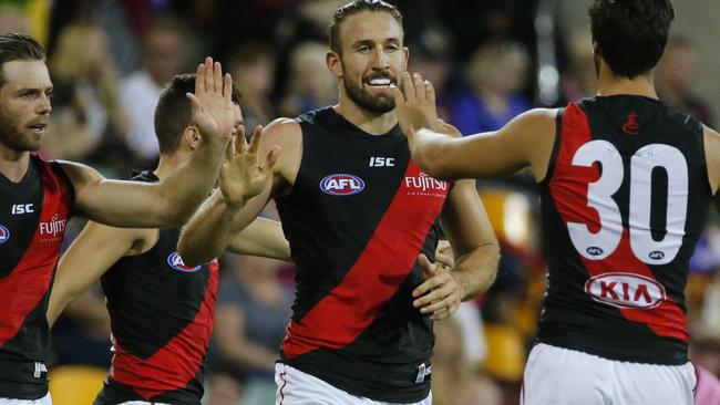 Cale Hooker provided a strong target up forward. Picture: AAP Images