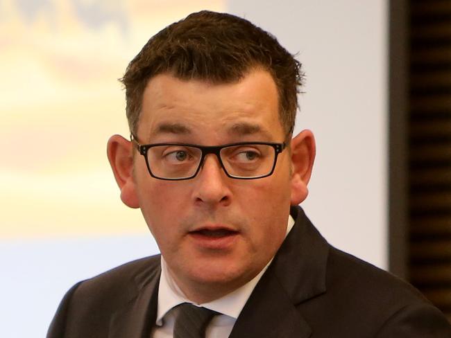 30/05/2017: Victorian Premier Daniel Andrews speaks at the Australia-China, Belt and Road panel discussion in Melbourne.  Picture: Stuart McEvoy for the Australian.