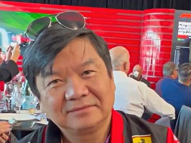 Cabramatta East Day and Night pharmacy owner Ben Huynh at the Australian F1 GP in Melbourne, 2023. Picture: Instagram