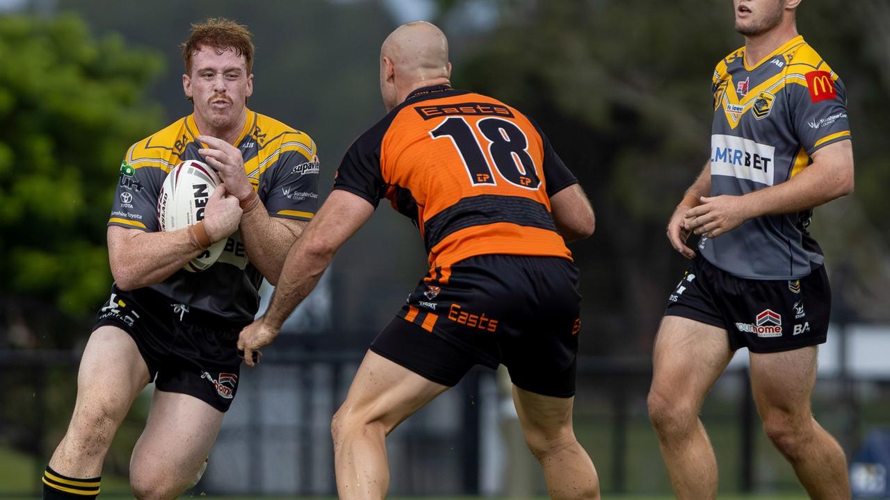 Coolum Colts player and 2024 Sunshine Coast Falcons recruit Joseph Price in action. Picture: Nicola Anne Photography