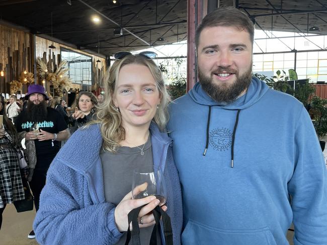 Michelle O'Driscoll and Jason Collins at the 2023 Mould Cheese Festival in Melbourne. Picture: Himangi Singh.