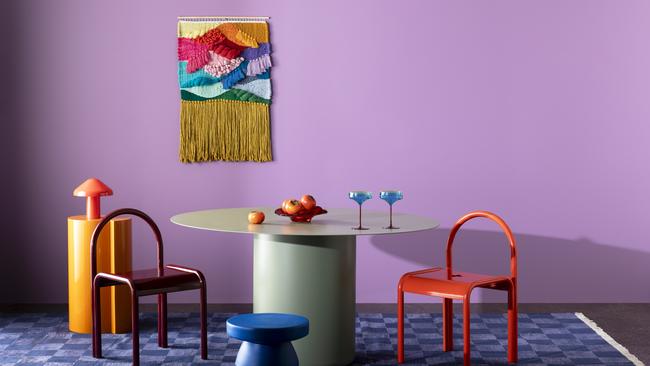 Haymes Paint's Retro Mash Up colour palette is one of six palettes to feature in the 2024 'Origins' colour library. Picture: Haymes