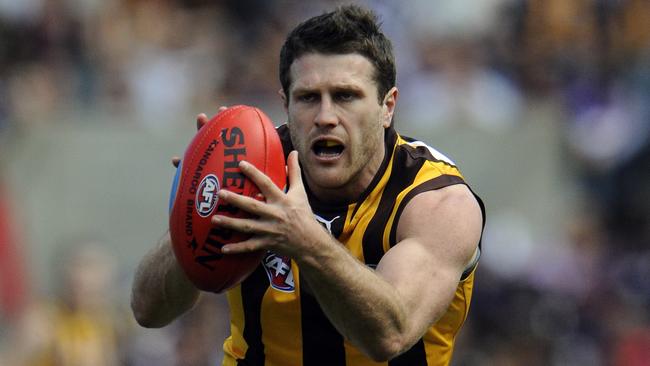 Campbell Brown made 205 appearances at AFL level and featured in Hawthorn’s 2008 flag. Picture: Daniel Wilkins