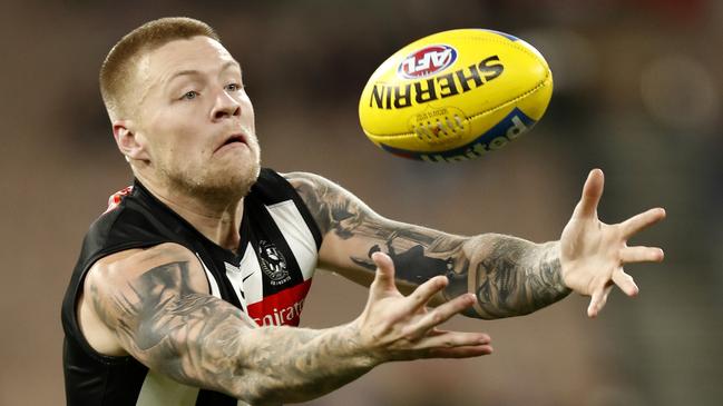 Collingwood midfielder Jordan De Goey is facing another set of driving charges. Picture: Darrian Traynor