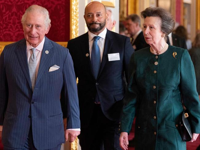 Prince Charles and Princess Anne were reportedly the only two people to make it to the Queen’s bedside before her death. Picture: Kirsty O'Connor / POOL / AFP