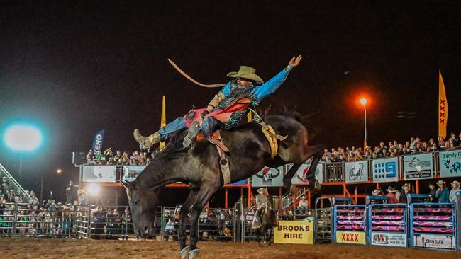 Rooster Craigie on Clover Girl on Saturday night. Picture: Valley Photography