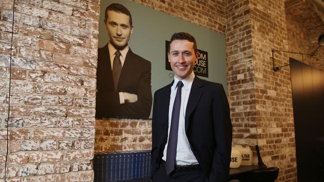 Tom Waterhouse at his offices in Sydney: ‘I have confidence I can get there’. Picture: Britta Campion