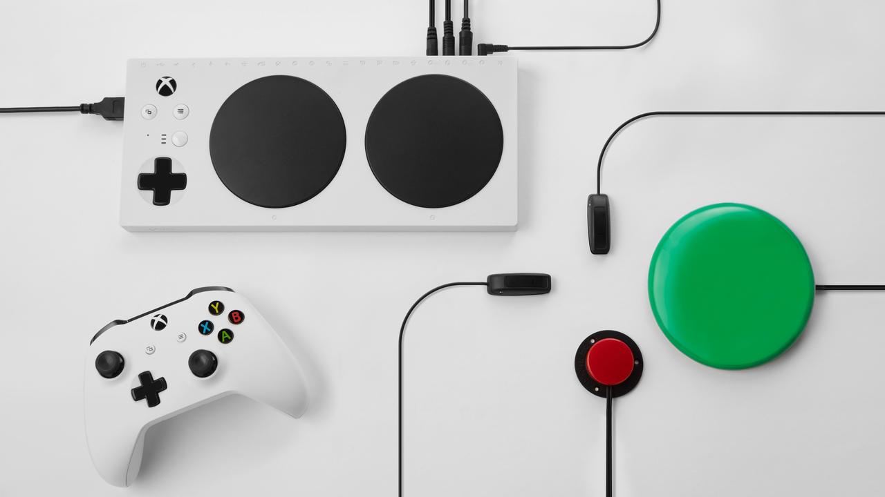 The Xbox Adaptive Controller is highly expandable and supports a wide range of external accessories and switches. Picture: Microsoft