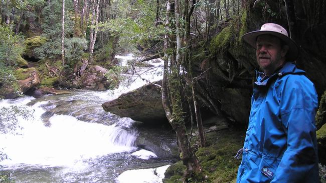 Bushwalker and outdoor educator Bill Tomalin at Mt Ida in the Walls of Jerusalem National Park.