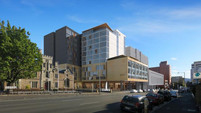 Proposed $40 million hotel complex for 179 Macquarie St, Hobart