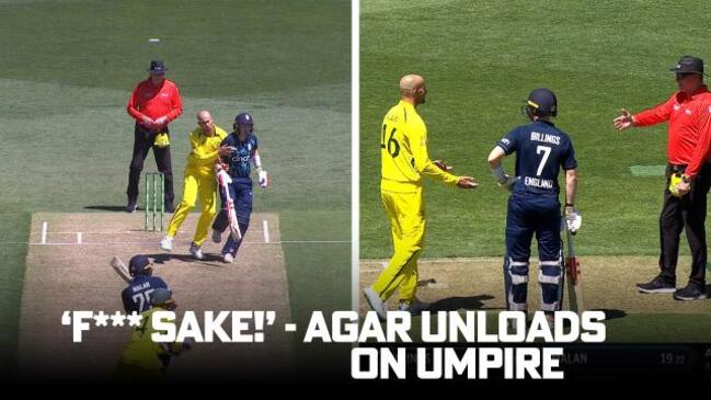 'F*** sake!' fiery Agar sprays Umpire