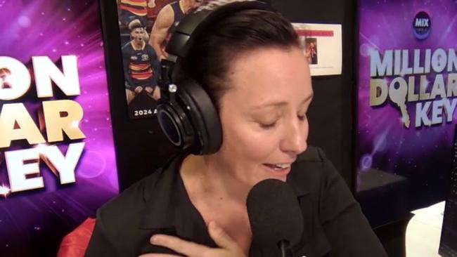 Mix 102.3’s Ali Clarke this morning revealed to listeners that she has been diagnosed with breast cancer. Picture: Supplied