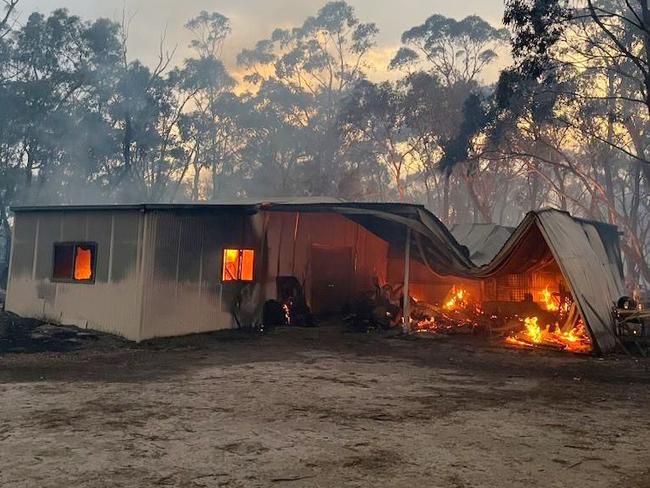 The Antonuccis’ dream retirement home was destroyed in a bushfire. Picture: supplied