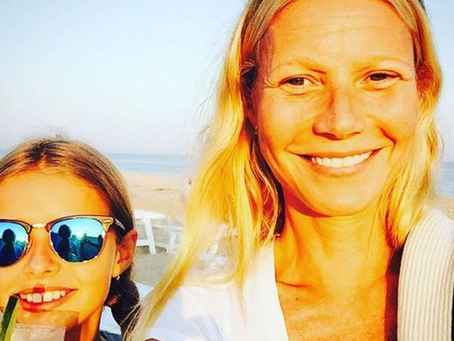 Paltrow and daughter Apple in an earlier Insta shot, celebrating International Girl's Day. Picture: Instagram