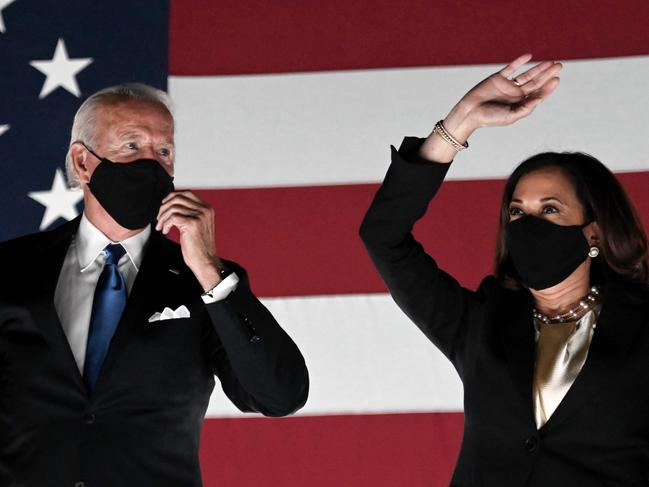 Joe Biden and his running mate, Kamala Harris. Picture: AFP