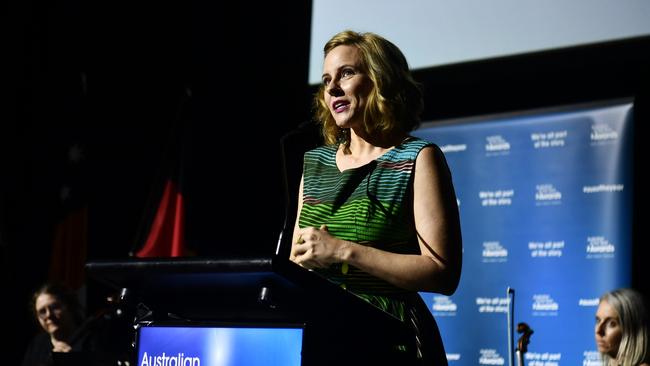 ABC Radio Darwin host Jo Laverty at the 2024 NT Australian of the Year Awards at the Darwin Convention Centre on Monday, November 6.