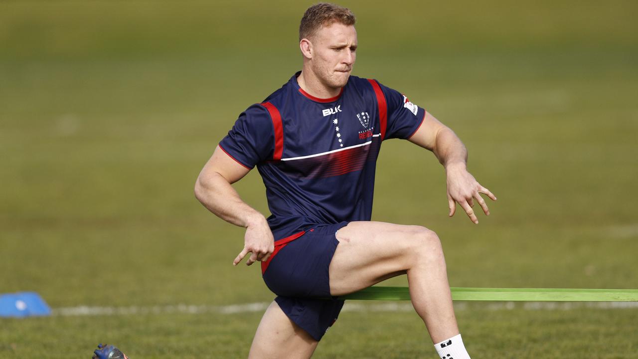 Reece Hodge during a Rebels training session in Melbourne.