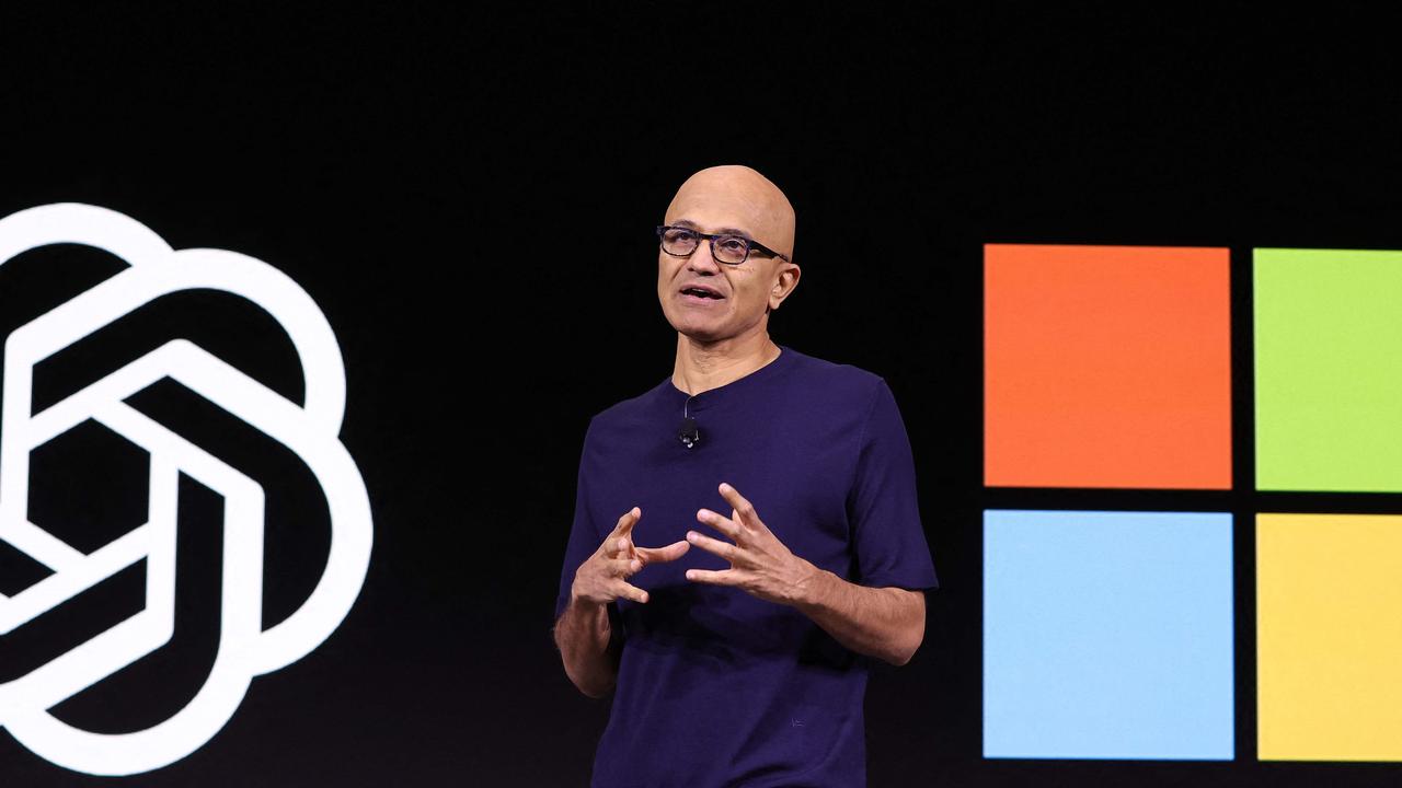 Microsoft chief executive Satya Nadella has been driving a change of mindset at the tech giant. Picture: AFP