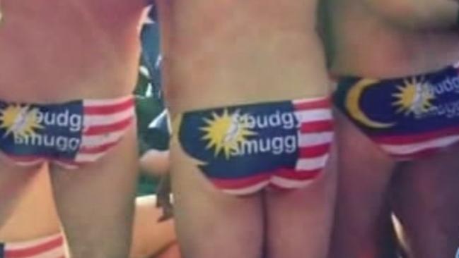 Members of the “Budgie Nine” at the Formula 1 Grand Prix in Malaysia. Picture: Network TEN