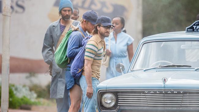 Daniel Radcliffe pictured during filming of a scene from Escape From Pretoria at Mitcham train station on Wednesday. 