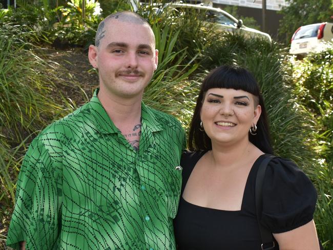 Riley Miller-Moore and Paris Kanofski heading to the Capricorn Food and Wine Festivalâ€™s Big Beer Festival, Rockhampton Riverside Precinct, March 19, 2022.