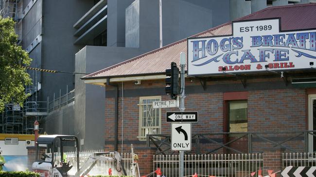 Hog’s Breath Cafe at Petrie Terrace. Picture: Jeff Camden