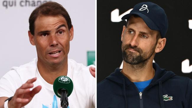 Rafael Nadal and Novak Djokovic.