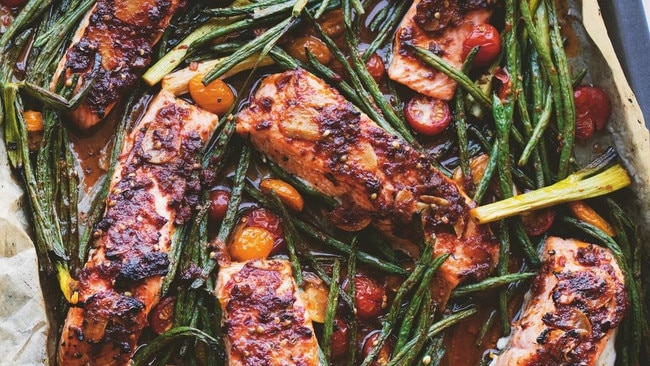 Ottolenghi’s salmon puttanesca is a fun spin on the Italian favourite.