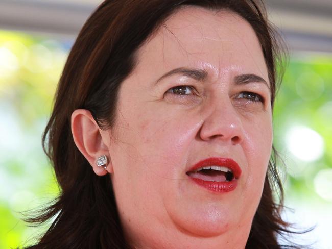 Queensland Premier Annastacia Palaszczuk and Treasurer Curtis Pitt visit Graincorp, Port of Brisbane to announce the latest figures showing a record breaking quarter for Queensland exports. Photo: Claudia Baxter