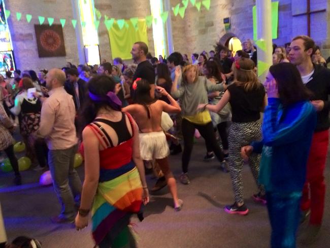 Ravers went all out with colour and glitter, while others danced away in gym gear.