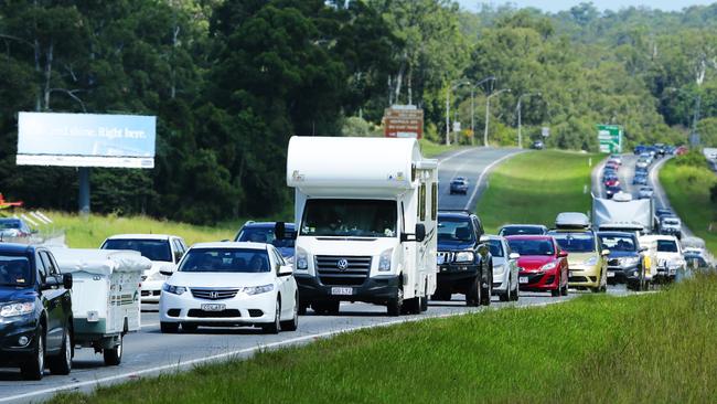 The Federal Government is committed to reducing congestion on the Bruce Highway. Photo: Lachie Millard