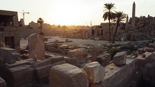 The Karnak Temple stands empty of tourists on in Luxor as Egypt’s reputation as a tourism powerhouse crumbles. Picture: Ed Giles/Getty Images