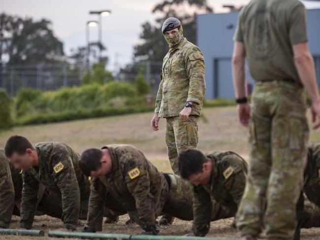 SAS hopefuls are put to the test during a selection course at Holsworthy army base.