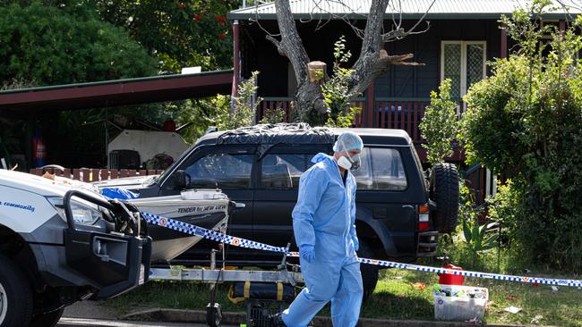 The Gin Gin property where Pheobe Bishop was last living and which has been declared a crime scene. Picture: Paul Beutel