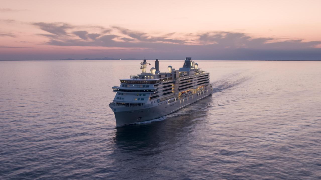 Peek aboard the luxury cruise liner docked in Darwin for the first time