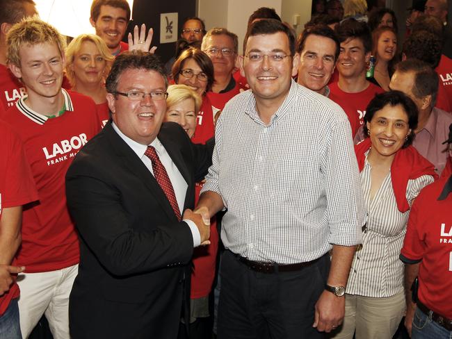 Frank McGuire and Daniel Andrews in 2011.