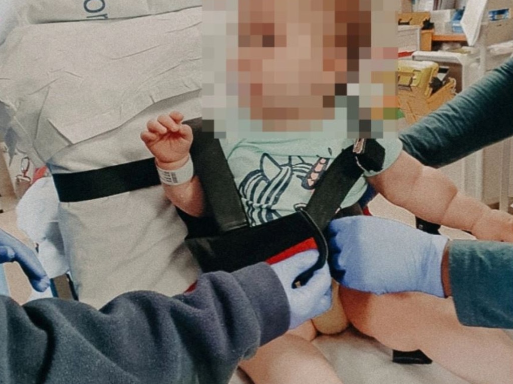 The relieved mum said that her baby girl was ‘a trooper’ after the horrific ordeal. Picture: tinyheartseducation