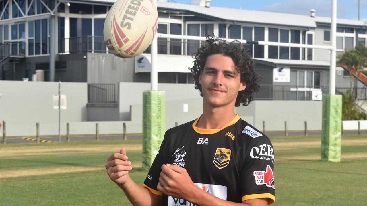 Sunshine Coast Falcons Mal Meninga Cup player for 2023, Tully McLellan. Picture: Eddie Franklin