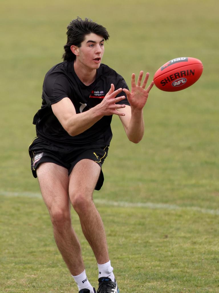 Dante Visentini in action at the Victorian training day. Picture: Jonathan DiMaggio/Getty Images