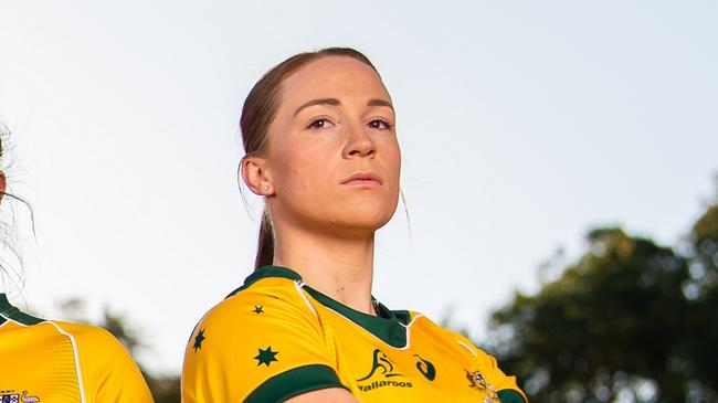 Wallaroos flanker Georgia O'Neill has high hopes for a shock grand final win. Picture: RUGBY.com.au/Stuart Walmsley