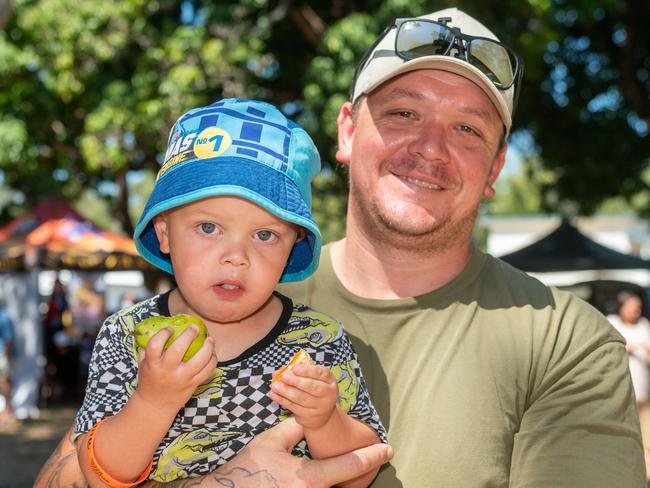 Adam and Alby Carvolth at the official opening of Seaforth Esplanade Redevelopment Saturday 2 September 2023 Picture: Michaela Harlow