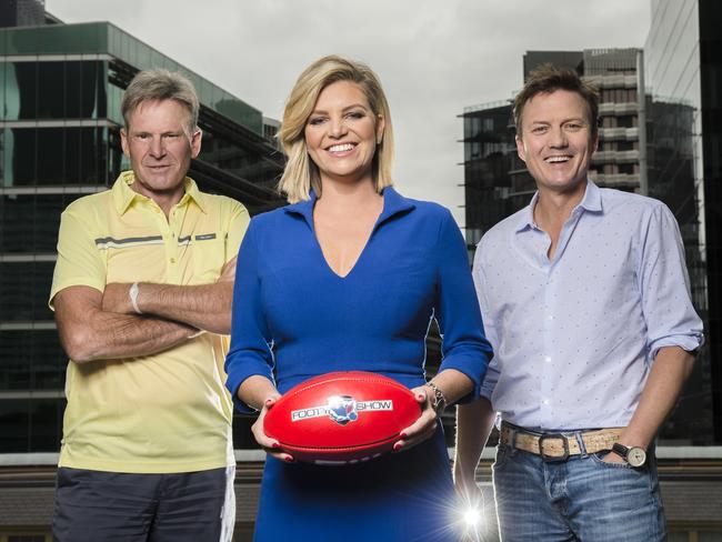 Sam Newman is under fire for his on-air sexist jibes towards co-host Rebecca Maddern. Picture: Jason Edwards