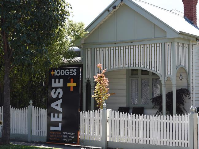 Houses for lease in Melbourne, Tuesday. Nov. 8, 2016. (AAP Image/Tracey Nearmy) NO ARCHIVING, EDITORIAL USE ONLY