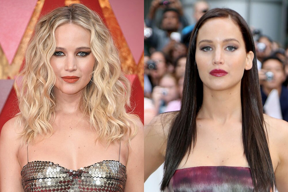 <h2><strong>Jennifer Lawrence </strong></h2><p>She may have hit it big with her brunette locks as Katniss Everdeen in <em>The Hunger Games</em>, but the actress has made her natural blonde locks just as famous.</p>