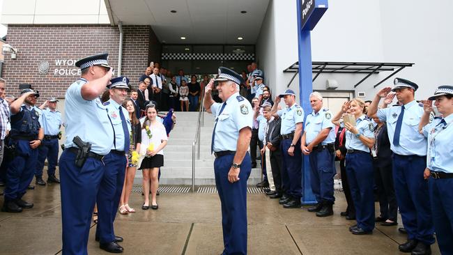 A final salute. Picture: Peter Clark