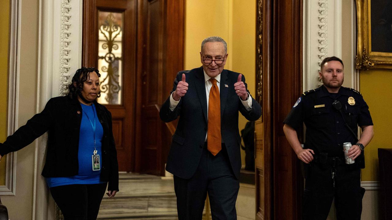 Senate Majority Leader Chuck Schumer. Picture: Kent Nishimura/Getty Images/AFP